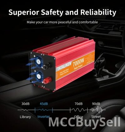 7000W 12V DC to AC 220V Power Station Converter for Homes, RV & Travel 5