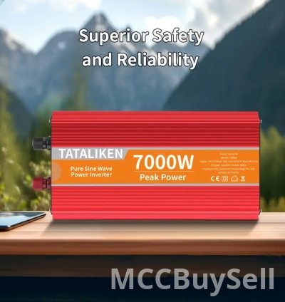7000W 12V DC to AC 220V Power Station Converter for Homes, RV & Travel 3