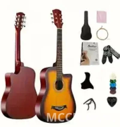 Professional Essential Complete Acoustic Guitar Starter Kit 7