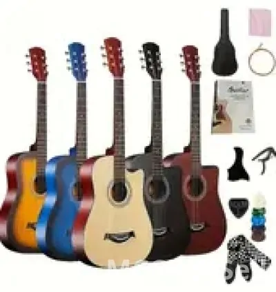 Professional Essential Complete Acoustic Guitar Starter Kit 6