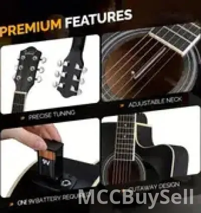 Basswood Guitarra GLARRY Full Size 6 Strings Acoustic Electric Guitar Beginning Kit 5