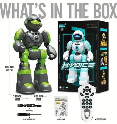 AI RC Robot with Voice Remote Control Intelligent Robot for Children 3–8 Years 10