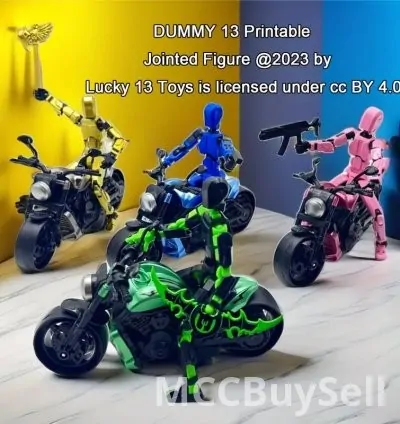 Six-piece ABS Action Doll, three-dimensional trend toy model, multi-joint movable digital man figure, 13