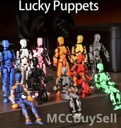 Six-piece ABS Action Doll, three-dimensional trend toy model, multi-joint movable digital man figure, 11