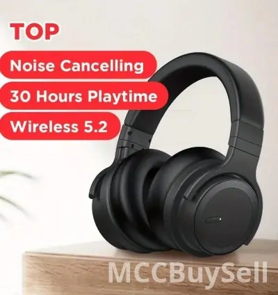 Headphone: Advance Noise Cancelling Designed for Home, Office, and Travel, Wireless Headphones with Immersive Sound