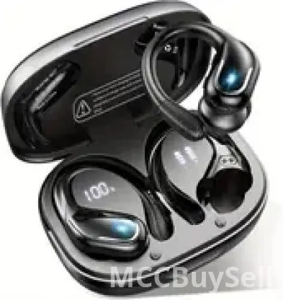 New Wireless Earbuds, Pure Bass Sound Wireless Earphones with Earhooks