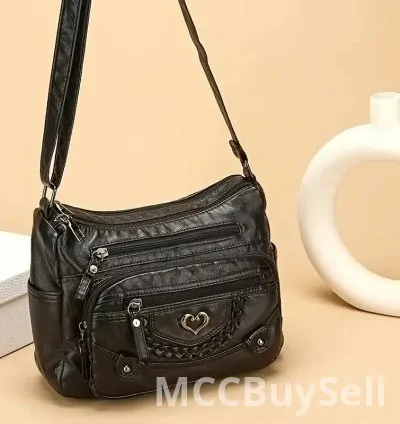 Vintage Crossbody Bag Brown in Chic Perfect Fashion & Style for daily use 8