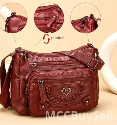 Vintage Crossbody Bag Brown in Chic Perfect Fashion & Style for daily use