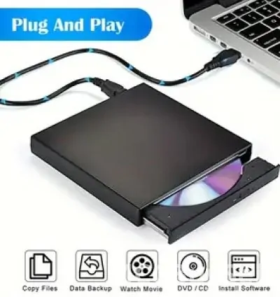 External Portable 6 in 1 Blu-Ray,  DVD/CD Burner and Player for Windows XP/7.8/10, Linux, MacOS 3