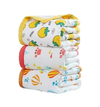 Children's Towel Blanket - 10-Layer Cotton, 110 x 110 cm