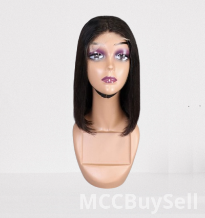 Brazilian Straight Bob Wig 10 & 12 Inches 4x4 Closure Human Hair