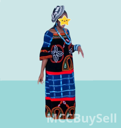Traditional Female Attire Best Cameroon Grassfield Embroidered Ceremonial Design