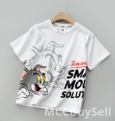 Tom and Jerry graphics designs with a mix of bold colors
