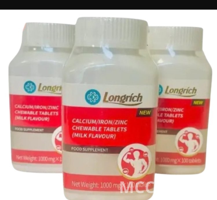 Longrich Chewable Calcium for Strong Bones and Teeth.
