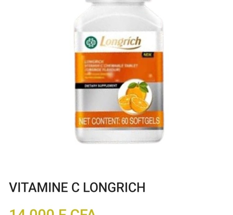 Longrich Vitamin C Chewable Tablets for Immune Support.