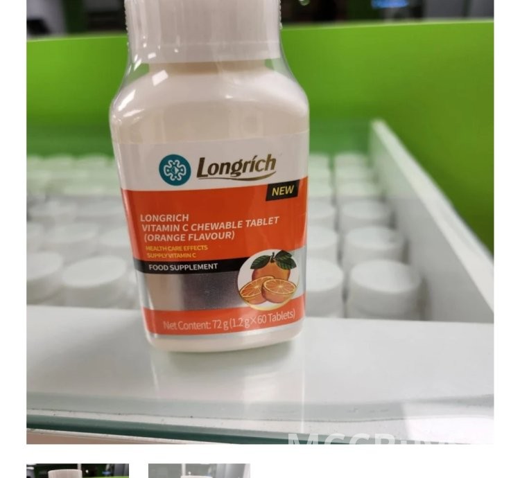 Longrich Vitamin C Chewable Tablets for Immune Support.