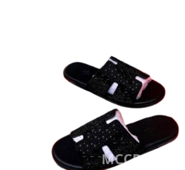 Men's leather slippers