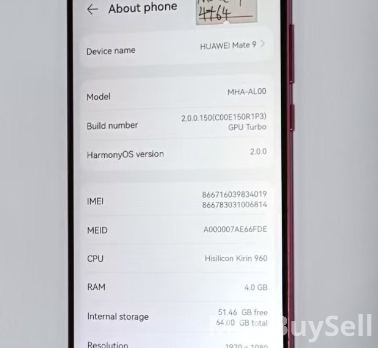 Huawei Mate 9,  4G +64G