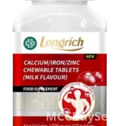 Longrich Chewable Calcium for Strong Bones and Teeth.