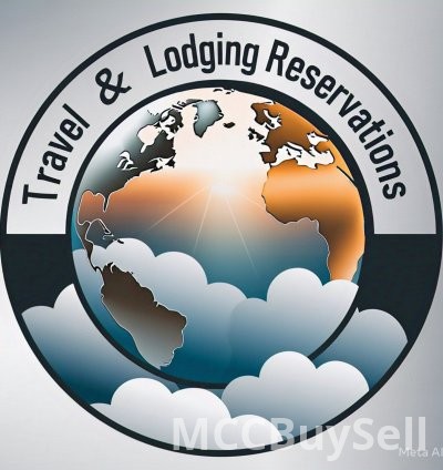 Logo, Travel & Lodging Reservations Express Services