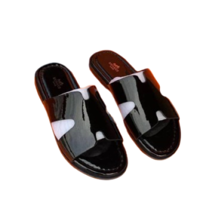 Men's leather slippers