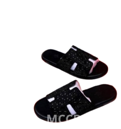 Men's leather slippers