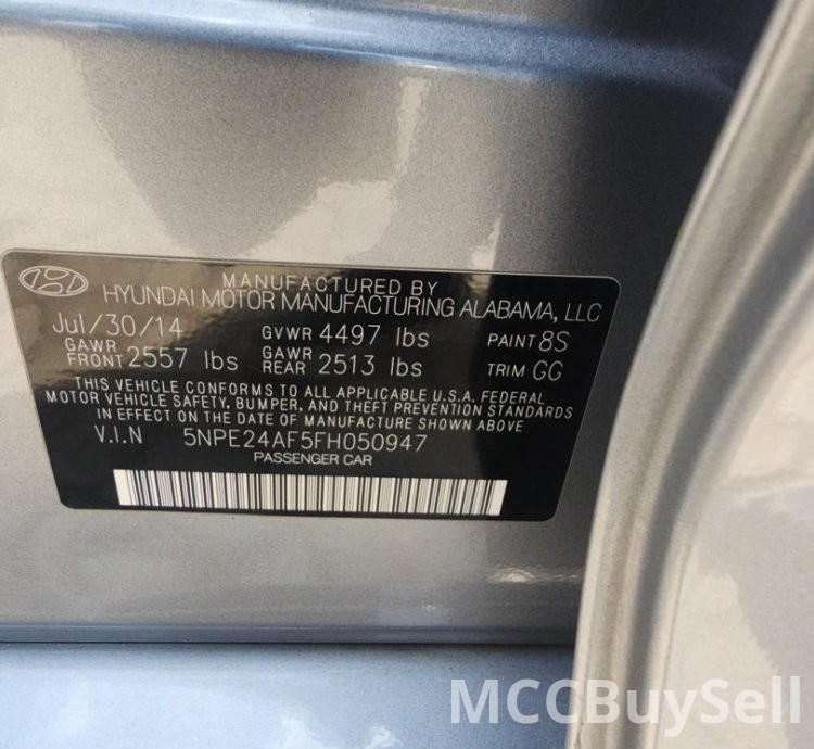 2015 Hyundai sonata automatic for sale