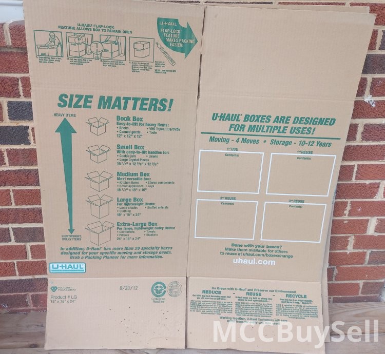 New Moving Boxes All Sizes for sale In Rockville Maryland