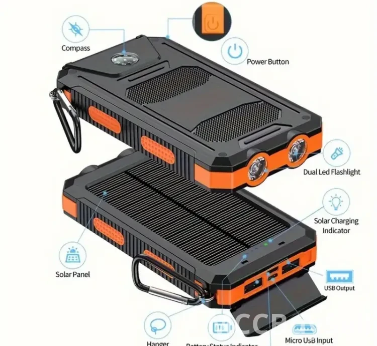 Solar Power Bank Charger Heavy Duty