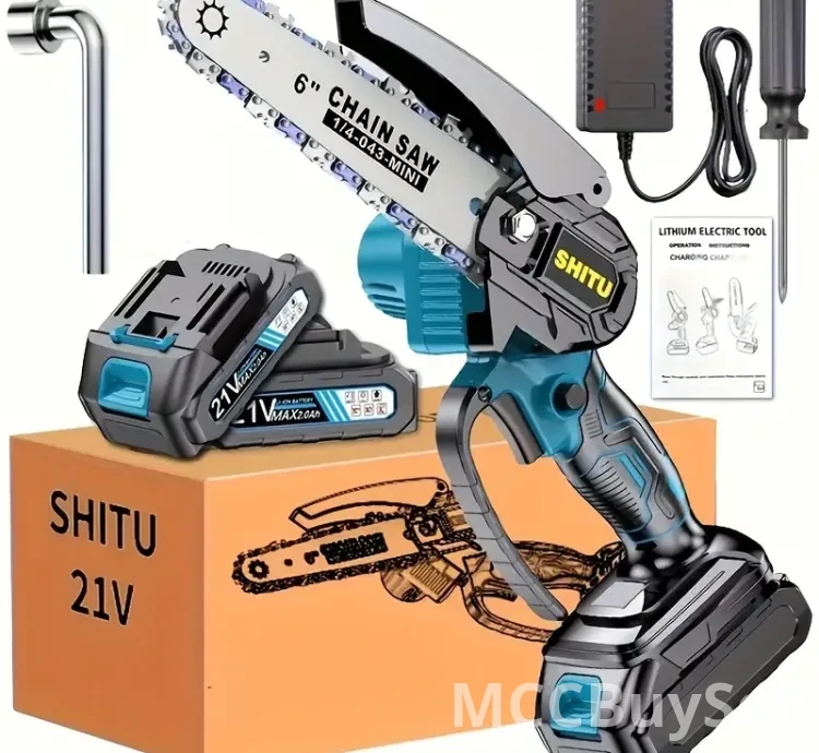 Cordless Chain Saw Portable, and Rechargeable Battery