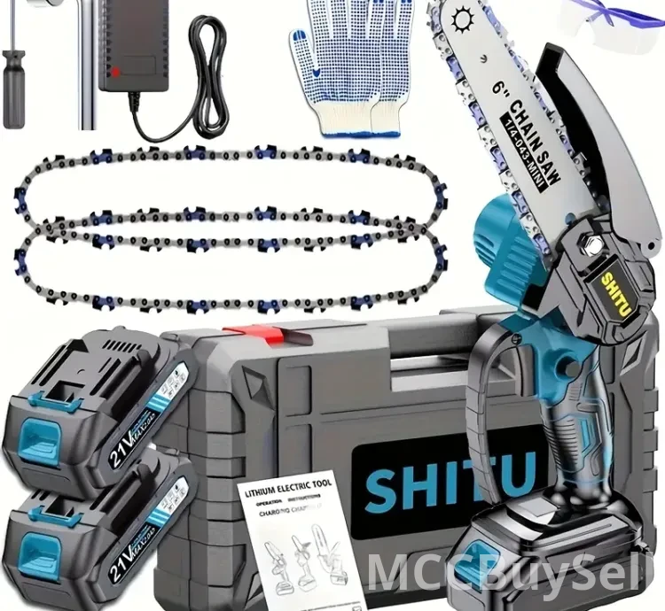 Cordless Chain Saw Portable, and Rechargeable Battery