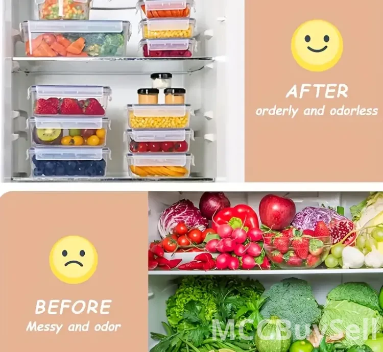 48 Pieces Food Storage Containers, Fresh-Keeping Boxes