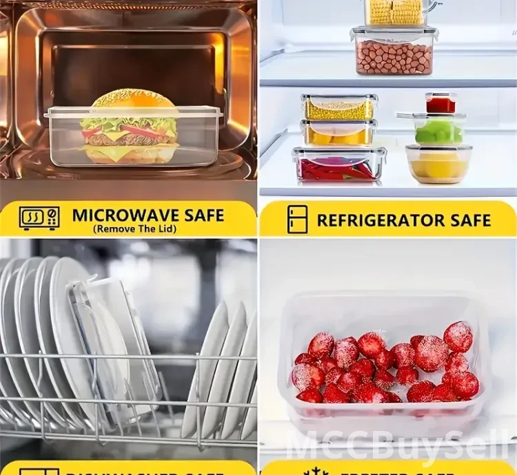 48 Pieces Food Storage Containers, Fresh-Keeping Boxes