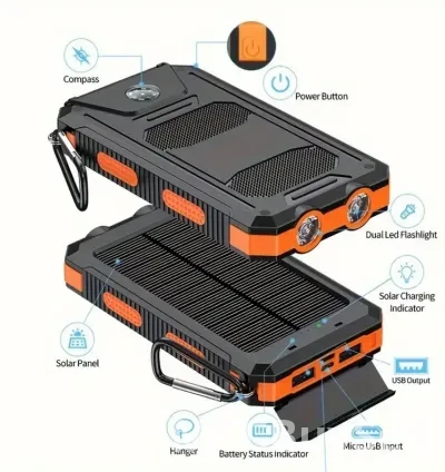 Solar Power Bank Charger Heavy Duty
