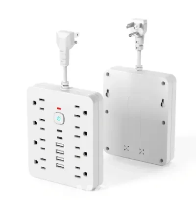 14-in-1 Power Extension Switch Multi-Purpose AC outlets 6