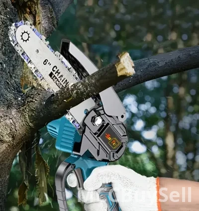 Cordless Chain Saw Portable, and Rechargeable Battery 5