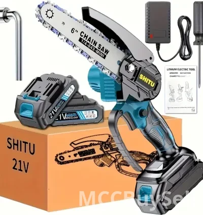 Cordless Chain Saw Portable, and Rechargeable Battery 3