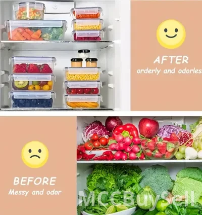 48 Pieces Food Storage Containers, Fresh-Keeping Boxes 9