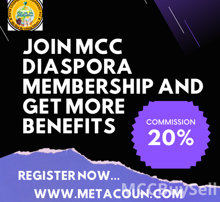 The Diaspora MCC PLC membership package earns you a 20% referral commission