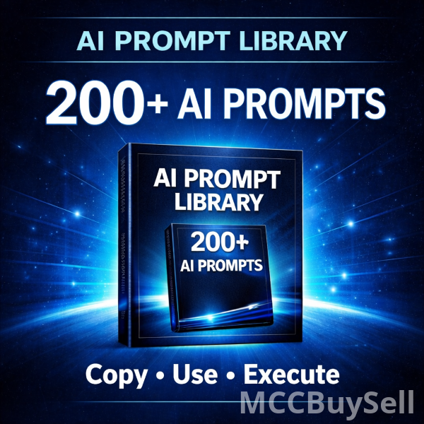 200+ AI Prompt Library — Practical Prompts for Business, Content & Automation